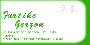 furtike gerzon business card